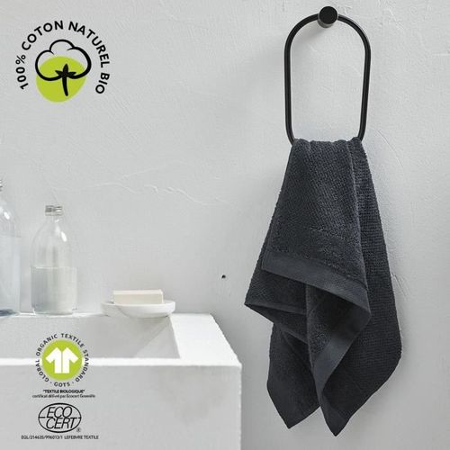 Serviette De Bain - 50 X 90 Cm - Coton - Organic Fusain