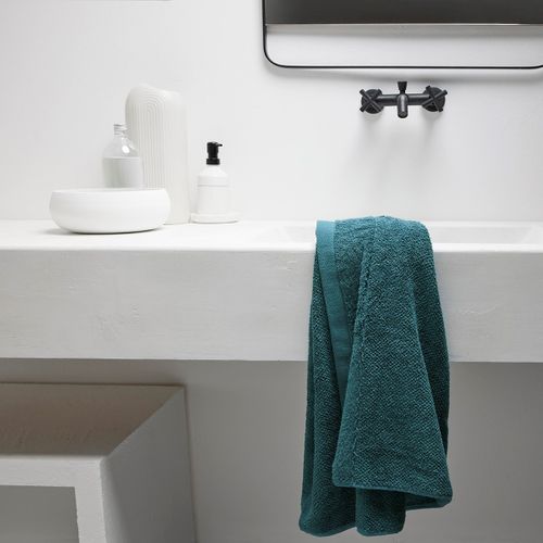 Drap De Bain Uni Bio Organic Bleu