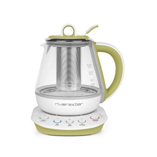 Théière 0.8l 800w Blanc Et Vert - Bth244