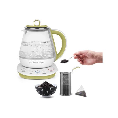 Théière 0.8l 800w Blanc Et Vert - Bth244