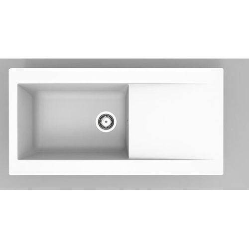 Evier - Résine - Blanc - à Encastrer - Lierra