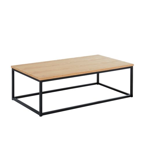 Table Basse Brixton Bois Et Métal Noir L110cm