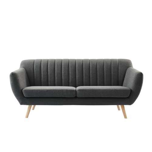 Canapé Camille En Tissu Gris Foncé De Style Scandinave Vintage