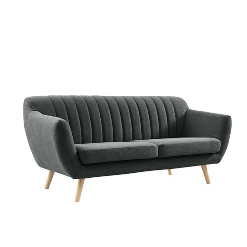 Canapé Camille En Tissu Gris Foncé De Style Scandinave Vintage