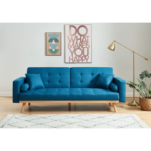 Canapé Kelly Droit Bleu Convertible