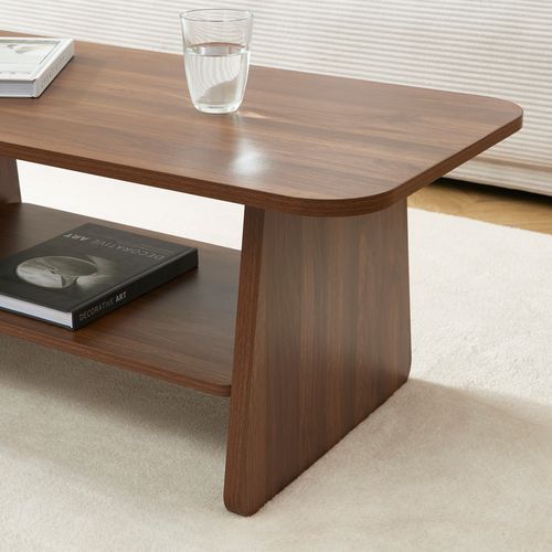 Table Basse Lango Effet Noyer
