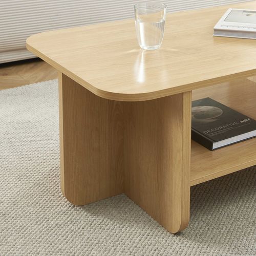 Table Basse Rokia Effet Chêne