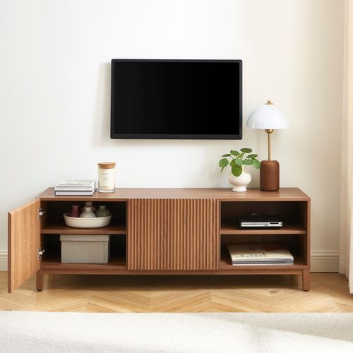 Meuble TV Orca Effet Noyer 140 Cm