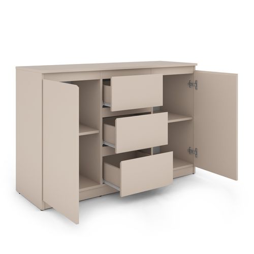 Buffet Snorri Cachemire 2 Portes 3 Tiroirs 120cm