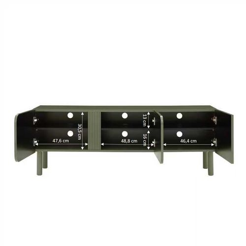 Meuble TV Braga Vert 3 Portes 150cm