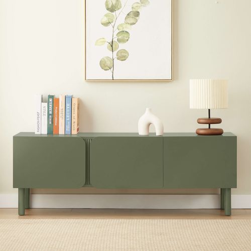 Meuble TV Braga Vert 3 Portes 150cm