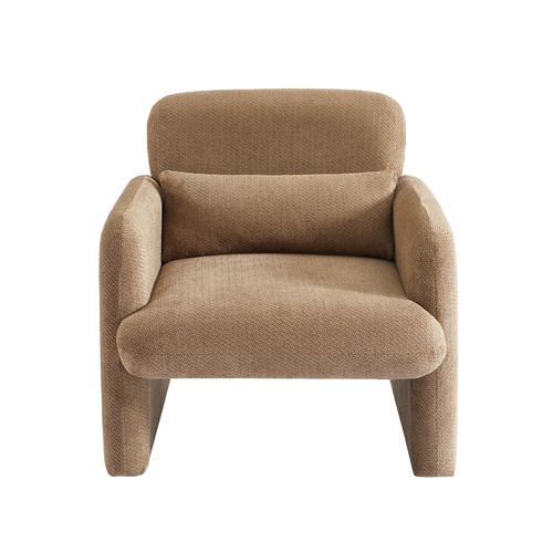Fauteuil Oma Tissu Marron