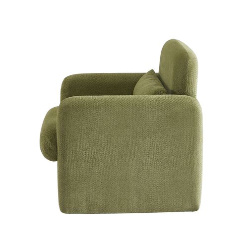 Fauteuil Oma Tissu Vert