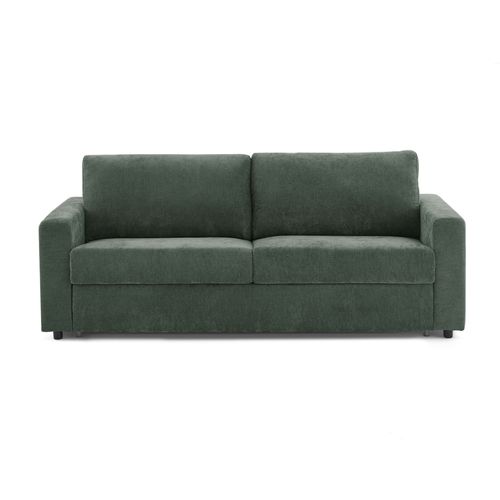 Canapé Droit Convertible Express Socca 3-4 Places Tissu Vert