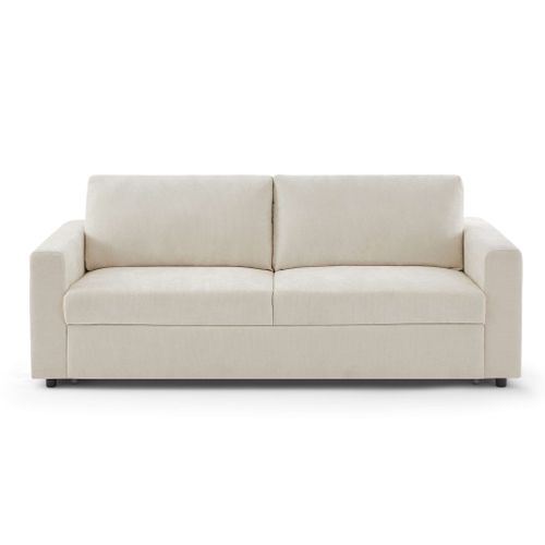 Canapé Droit Convertible Express Socca 3-4 Places Tissu Beige