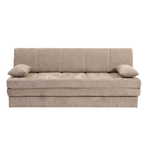 Banquette Luma Convertible 3 Places Tissu Chenille Marron