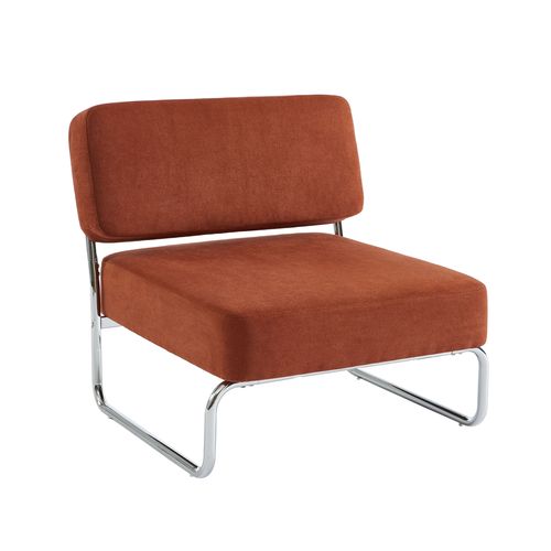 Fauteuil Jack Tissu Terracotta