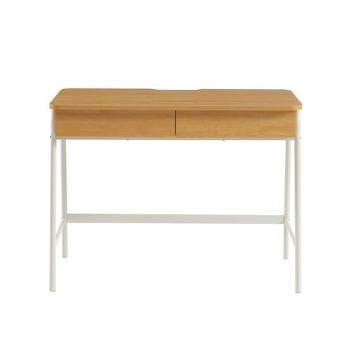 Bureau Esra Effet Chêne Et Blanc 100cm