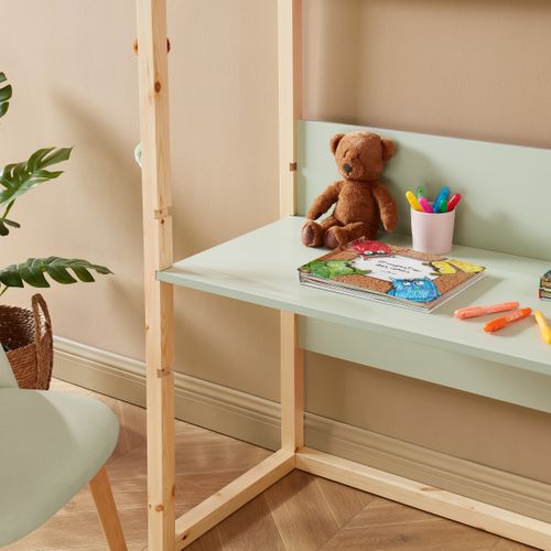 Bureau Enfant Cabane Tiny  Vert  Évolutif