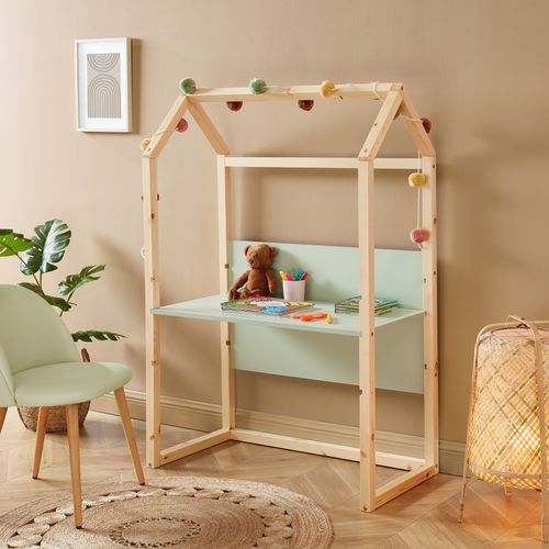 Bureau Enfant Cabane Tiny  Vert  Évolutif