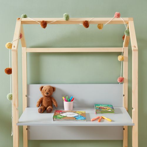 Bureau Enfant Cabane Tiny  Gris  Évolutif
