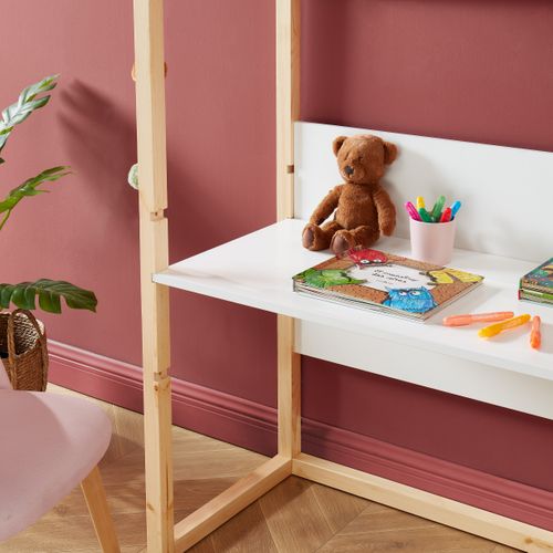 Bureau Enfant Cabane Tiny  Blanc  Évolutif