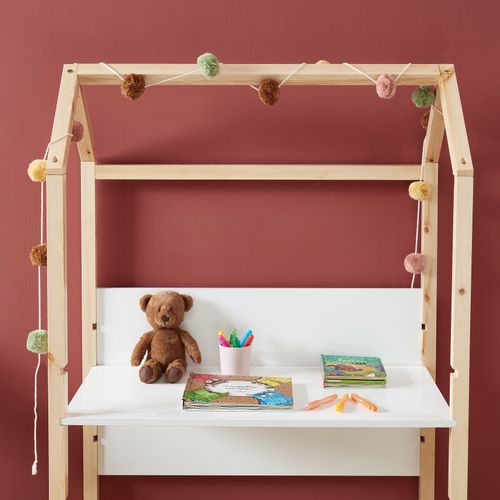 Bureau Enfant Cabane Tiny  Blanc  Évolutif