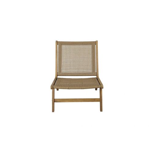 Fauteuil De Jardin Tara En Bois D'acacia Et Résine Tressée