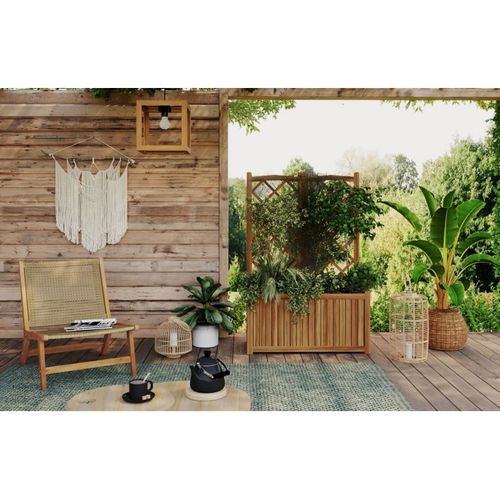 Fauteuil De Jardin Tara En Bois D'acacia Et Résine Tressée
