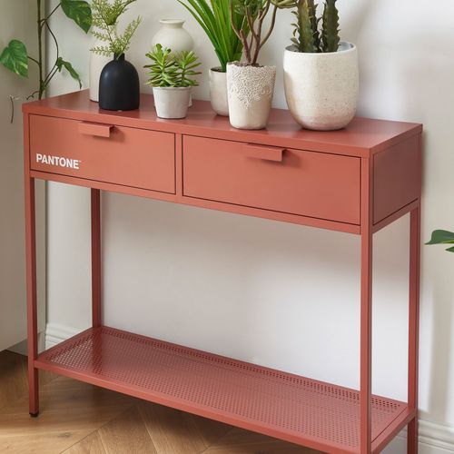 Console 2 Tiroirs En Métal Pantone L100cm