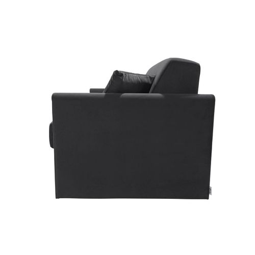 Xenon Canapé Convertible 3 Places Gris Anthracite Matelas Dunlopillo 140cm