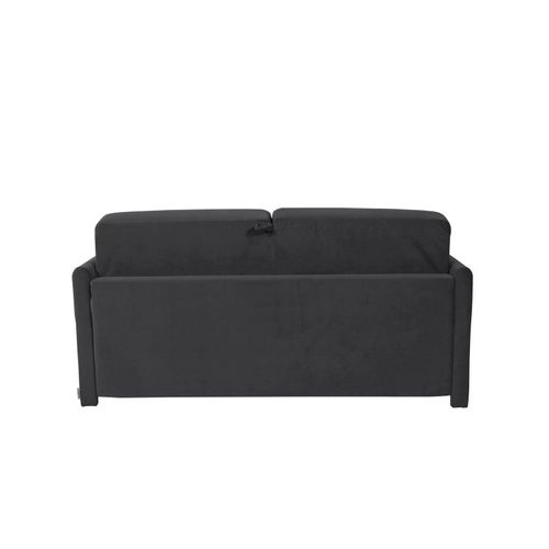 Xenon Canapé Convertible 3 Places Gris Anthracite Matelas Dunlopillo 140cm