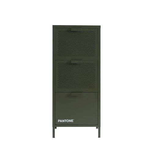 Petit Meuble De Rangement 3 Tiroirs En Métal Pantone H105cm