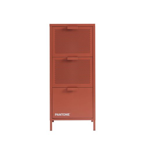 Petit Meuble De Rangement 3 Tiroirs En Métal Pantone H105cm