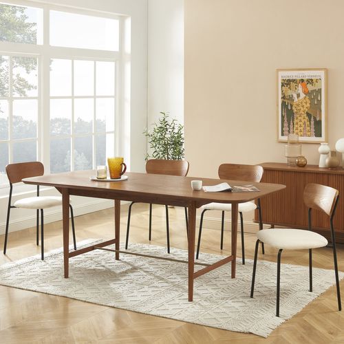 Table à Manger Extensible Jill Placage Frêne 160 à 200cm