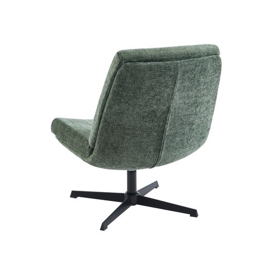 Fauteuil Anton Rotatif Tissu Vert