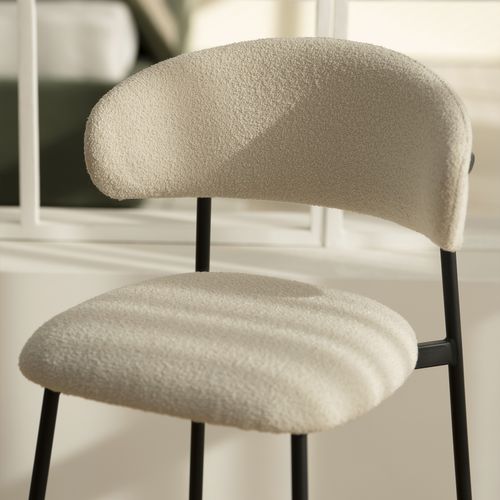 Lot De 2 Tabourets Gally Tissu Grège