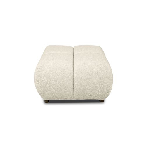 Pouf Tasca Tissu Bouclette Grège