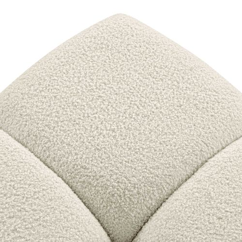 Pouf Tasca Tissu Bouclette Grège