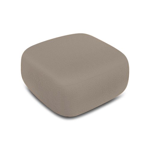 Pouf Carlotta Tissu Bouclette Taupe