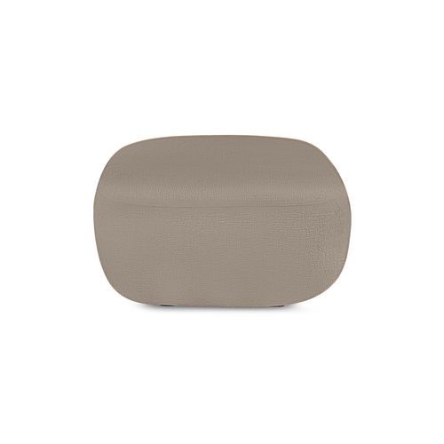 Pouf Carlotta Tissu Bouclette Taupe