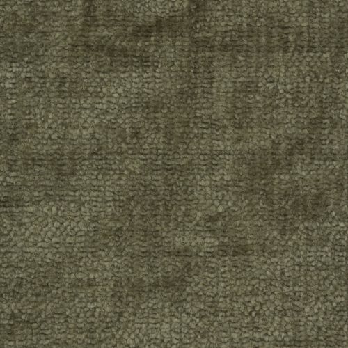 Pouf Carlotta Tissu Chenille Vert Kaki