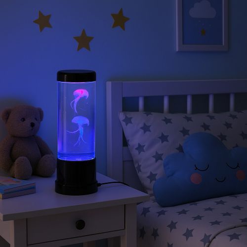 Lampe Aquarium Méduse LED – 2 Méduses Colorées, Changement Automatique, Double Alimentation,