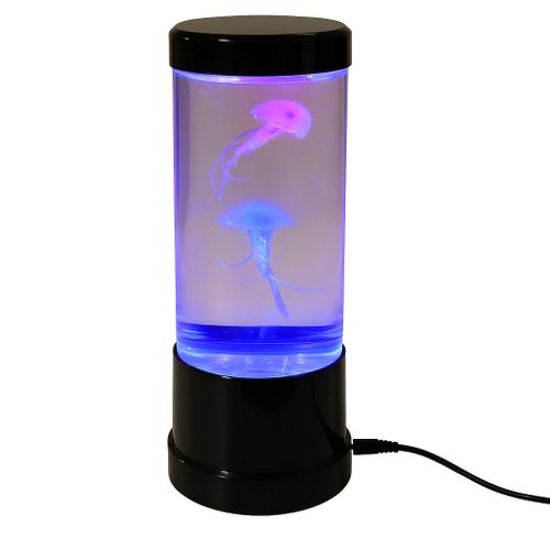 Lampe Aquarium Méduse LED – 2 Méduses Colorées, Changement Automatique, Double Alimentation,