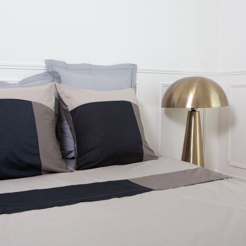 Drap Plat Coton Trio Noir - 240 X 300 cm