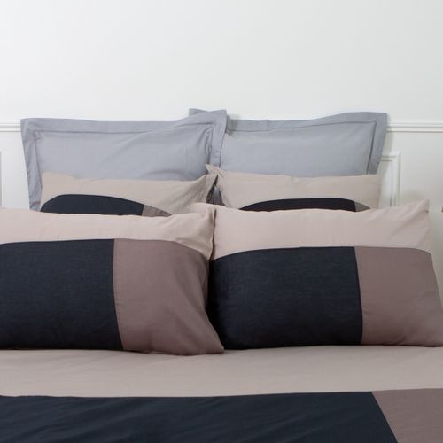 Housse De Couette Coton Trio Noir - 140 X 200 cm