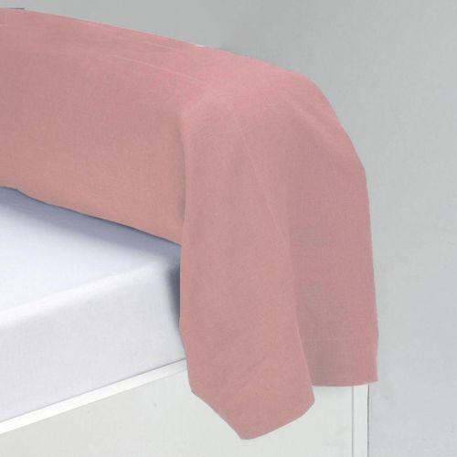 Taie D'oreiller Lin Lavé Tertio® Rose - 63 X 63 cm Sans Volant