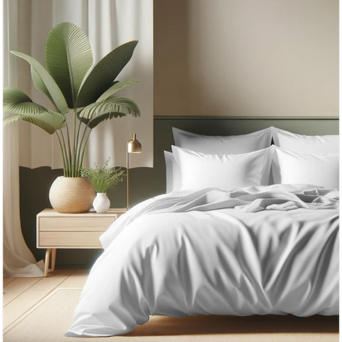 Housse de couette coton TERTIO® Blanc - 260 X 240 cm