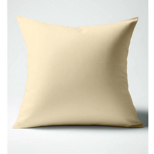 Taie D'oreiller Polycoton Tertio® Beige Ficelle - 63 X 63 cm Sans Volant