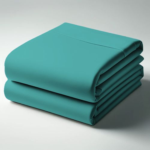 Drap-housse Coton Vert émeraude - 60 X 120 cm